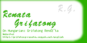 renata grifatong business card